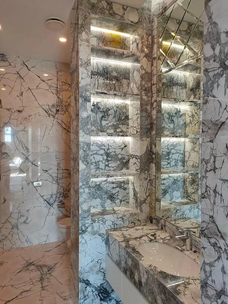 Изготовление ванных комнат из мрамора фото 2