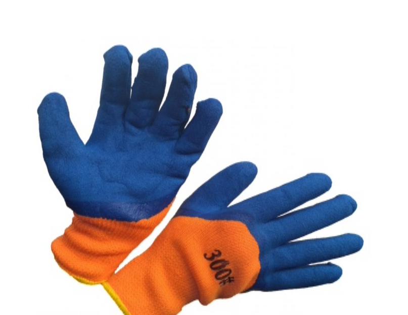 Перчатки рабочие с латексным покрытием синие ОПТ фото 1