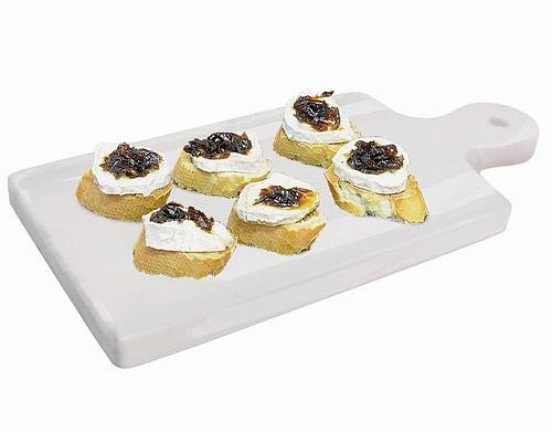 Блюдо для подачи прямоуг. 16*10 см. с ручкой фарфор VB /6/12/ фото 1