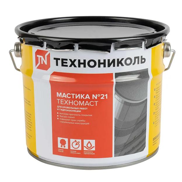 Мастика битумно-полимерная кровельная Технониколь Техномаст №21 3кг фото 1
