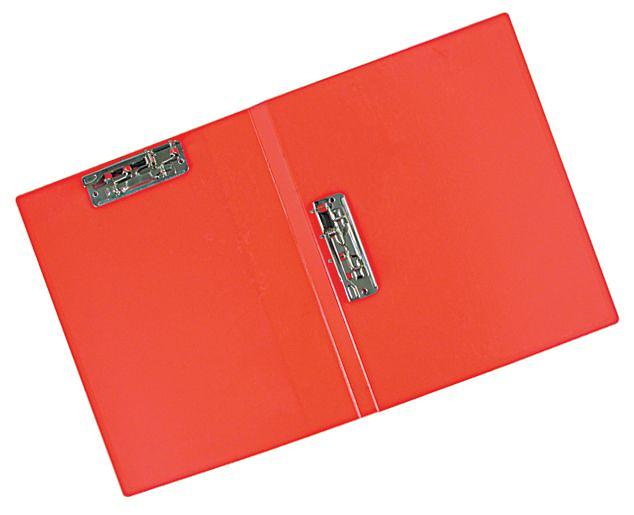 Папка метал.зажим/метал.зажим Бюрократ -PZ07C+C A4 пластик 0.7мм кор.20мм торц.карм с бум. встав ассорти фото 2