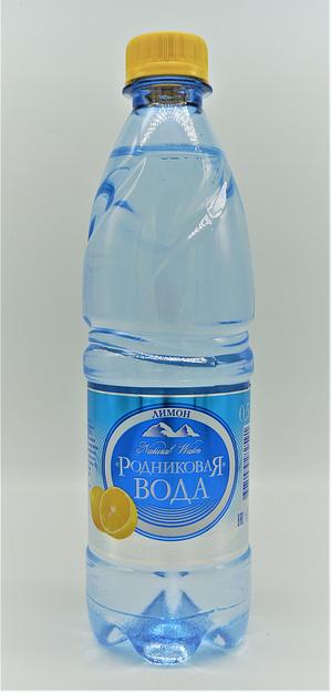Напиток безалкогольный негазированный «Родниковая вода со вкусом лимона» 0,5 л ОПТ фото 1