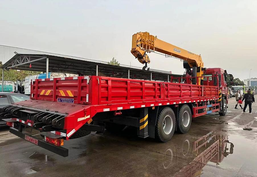 Бортовой грузовик с телескопическим манипулятором SHACMAN-Xuande грузоподъемность 12 тонн фото 2