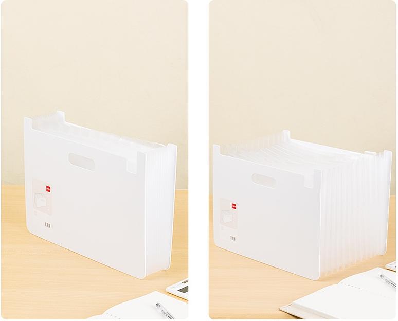 Папка-портфель Deli EF604 13 отдел. A4 полипропилен 0.75мм ассорти фото 5