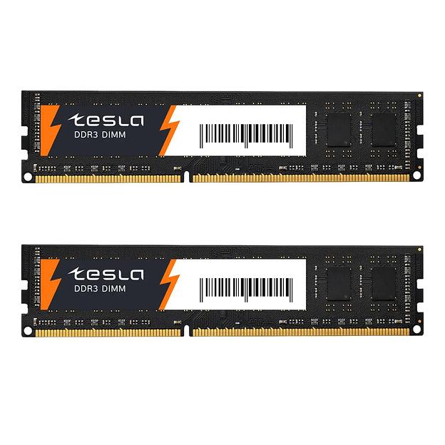 Память TESLA DDR3 DIMM 4Гб, 1600MHz/CL11, Retail, 2 шт (TSLD3-1600-C11-4G-K2) фото 1