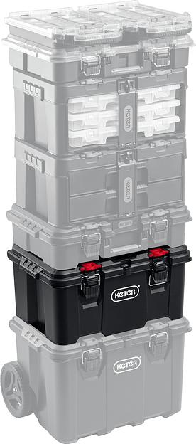 KETER STACKNROLL, 525 х 345 х 260 мм, (21″), пластиковый ящик с крышкой (38398) фото 8