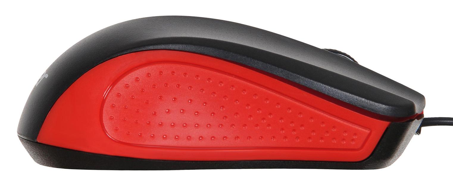Мышь Acer OMW012 черный/красный оптическая (1200dpi) USB (3but) фото 3