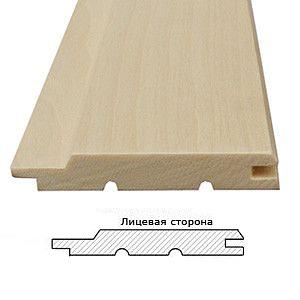 Вагонка осина «А» 14х83х2100 фото 1