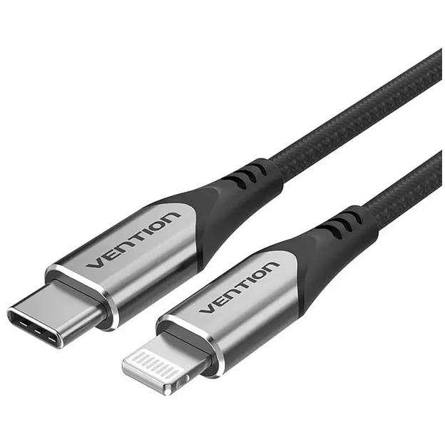 Кабель Vention USB 2.0 CM/Lightning 8M для iPad/iPhone - 1м. Серебристый Vention TACHF фото 1