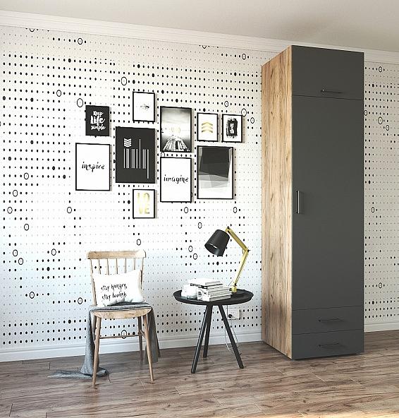 Шкаф распашной Sanvut 600х500х2325 мм арт.Ш639ЯМ ОПТ фото 1