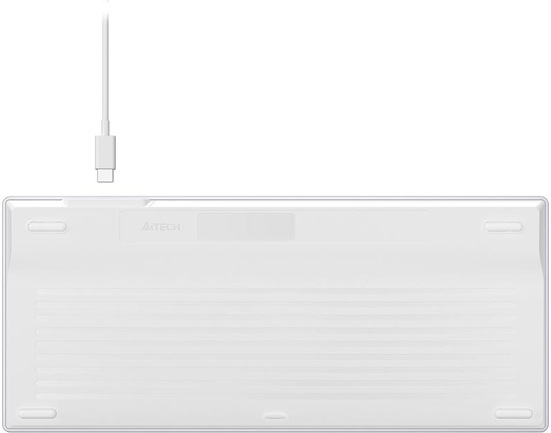 Клавиатура A4Tech Fstyler FX61 белый/синий USB slim Multimedia LED фото 3