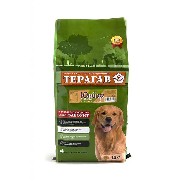 Корм для щенков 2-12 месяцев Терагав «Юниор» 13 кг ОПТ фото 1