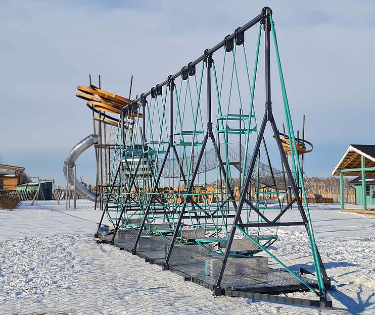 Качели «Лодочка» - четыре секции фото 3