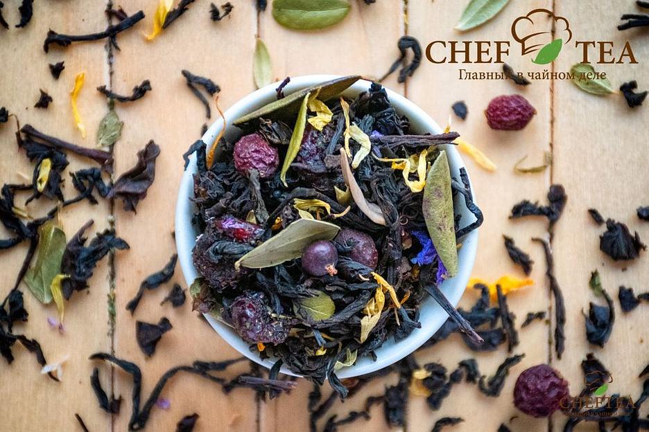 Чёрный чай CHEFTEA «Таёжный сбор» с лесными ягодами, 200 г фото 2
