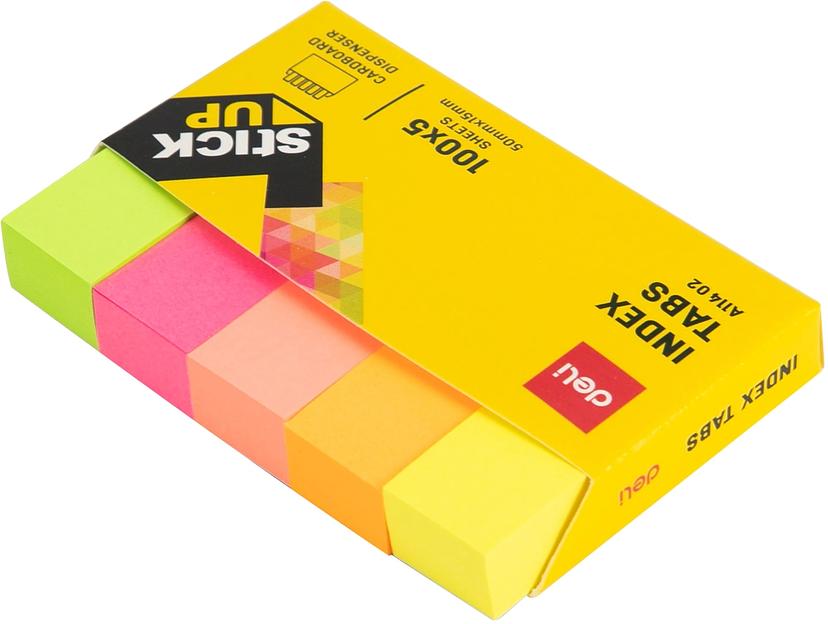 Закладки самокл. бумажные Deli EA11402 50x15мм 5цв.в упак. 100лист европодвес фото 4