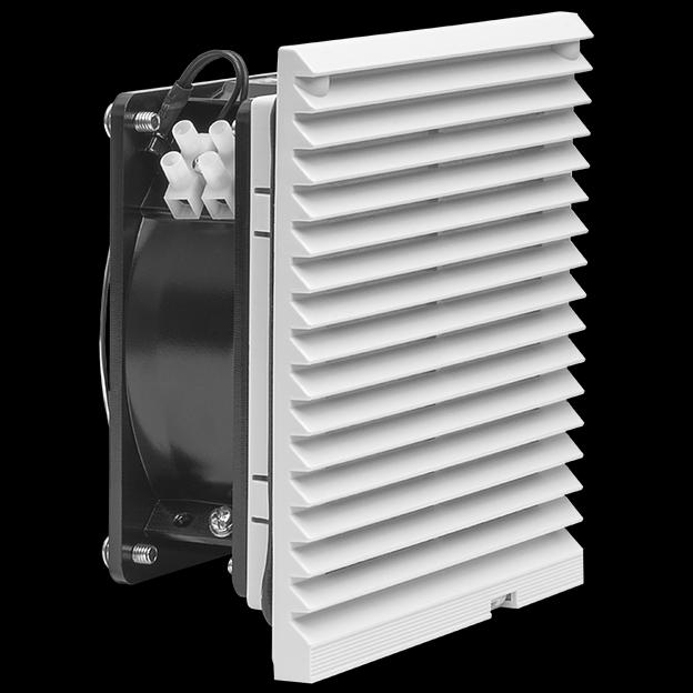 Вентилятор для настенного телекоммуникационного шкафа 120х120х38мм с фильтром фото 1