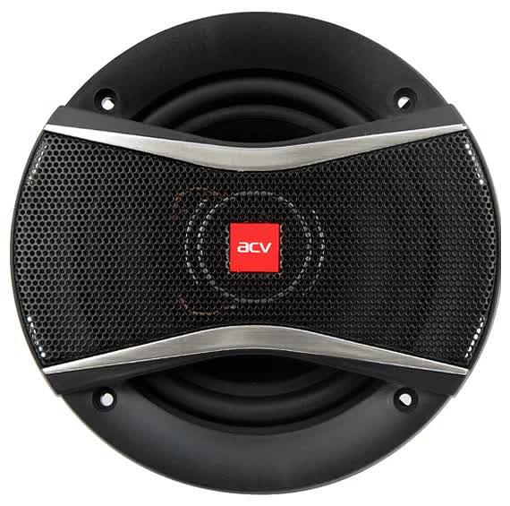 Колонки автомобильные ACV PI-422E 60Вт 89дБ 4Ом 10см (4дюйм) (ком.:2кол.) коаксиальные трехполосные фото 1