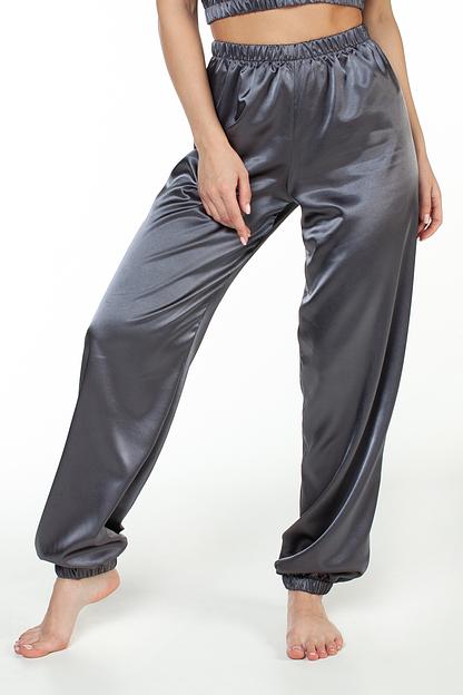 Брюки женские атлас 802/01/Серый фото 4
