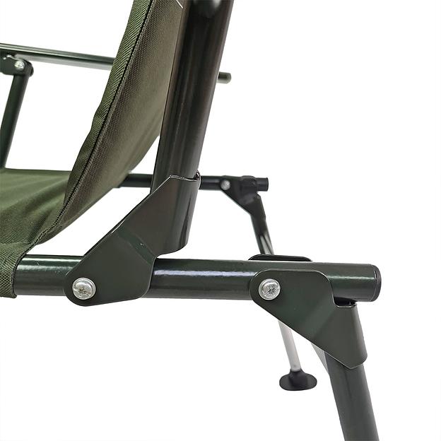 Раскладное кресло с неопреновой спинкой хаки фото 7