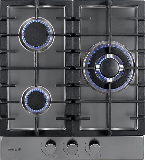 Газовая варочная поверхность Weissgauff HGG 451 XFh нержавеющая сталь фото 3