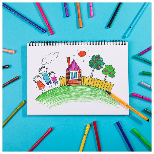 Фломастеры Deli EC150-24 Super Wings 24цв. пластиковая туба фото 5