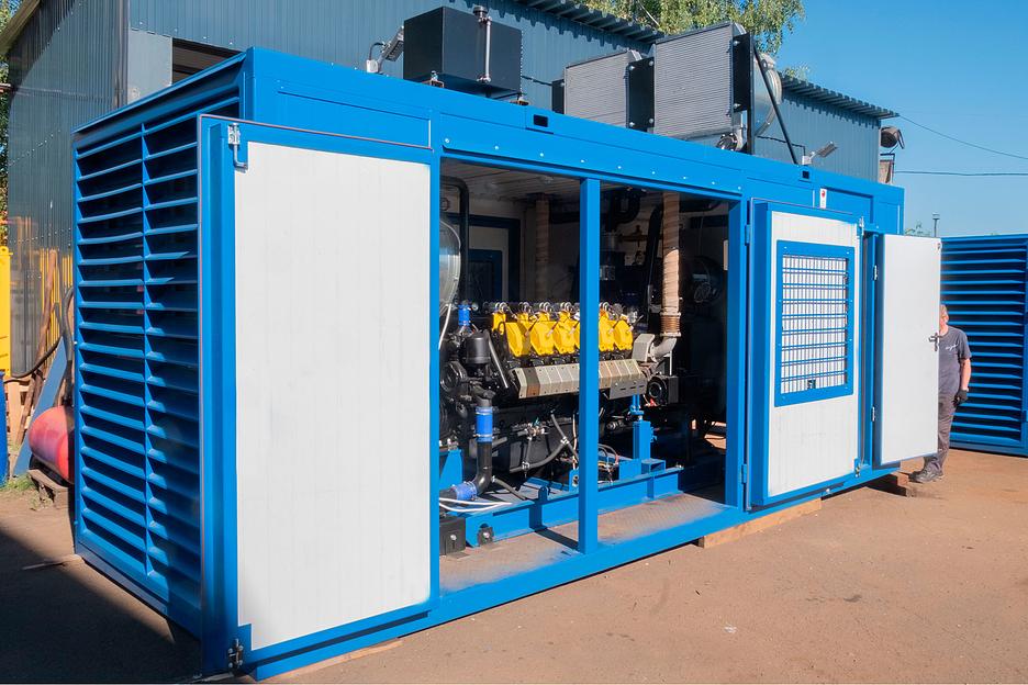 Газопоршневая электростанция 700 кВт (ЭГП-700) АГП-700, газогенератор 700 кВт на биотопливе (ГГУ-700) фото 1