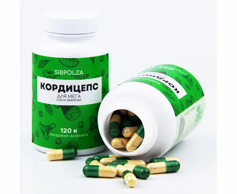 Пищевая добавка «Кордицепс» 120 капс фото 1
