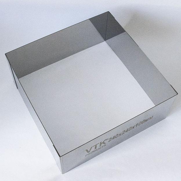 Форма для выпечки и заморозки Квадрат 240х240 мм высота 100 мм фото 2