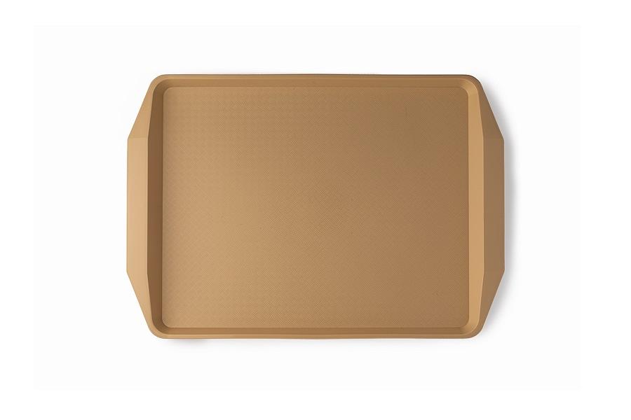 Поднос 42*30 см. бежевый поверхность классик (106) MG /1/10/ фото 1