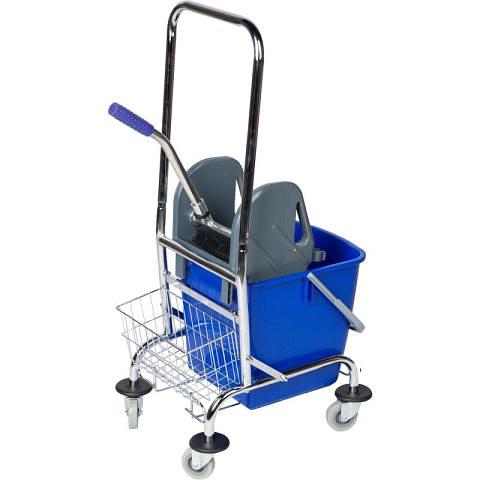 Тележка одноведерная с отжимом, 26л, синий, Luscan Professional фото 1