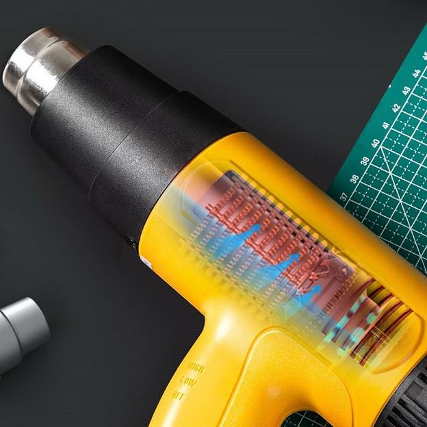 Фен технический Deli DL391201 (2000Вт, рабочая температура 400/600 град.) фото 3