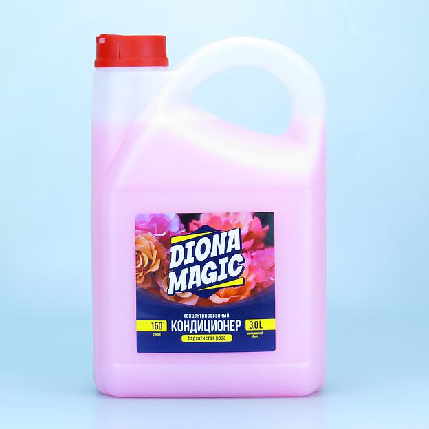 DIONA MAGIC концентрированный кондиционер для белья Бархатистая роза 3L фото 1