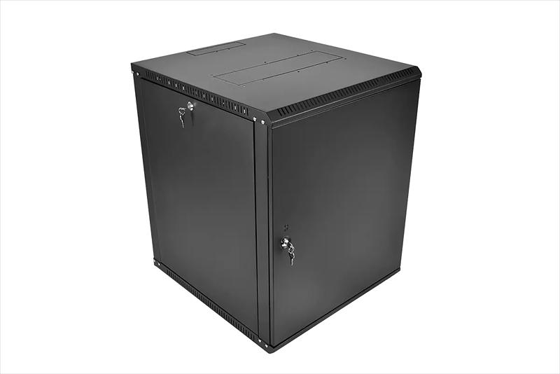 ЦМО Шкаф телекоммуникационный настенный разборный ЭКОНОМ 18U (600? 350) дверь металл, цвет черный (ШРН-Э-18.350.1-9005) фото 4