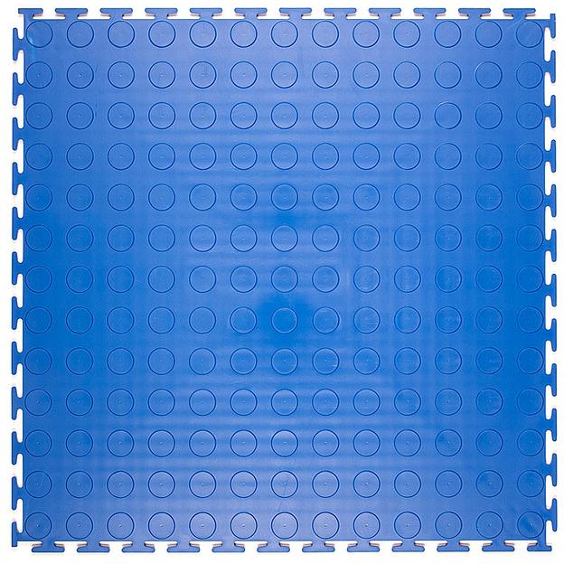 Резиновая плитка Rubber Prom, Цвет Синий RAL 5005, Толщина модуля 9 мм. фото 1