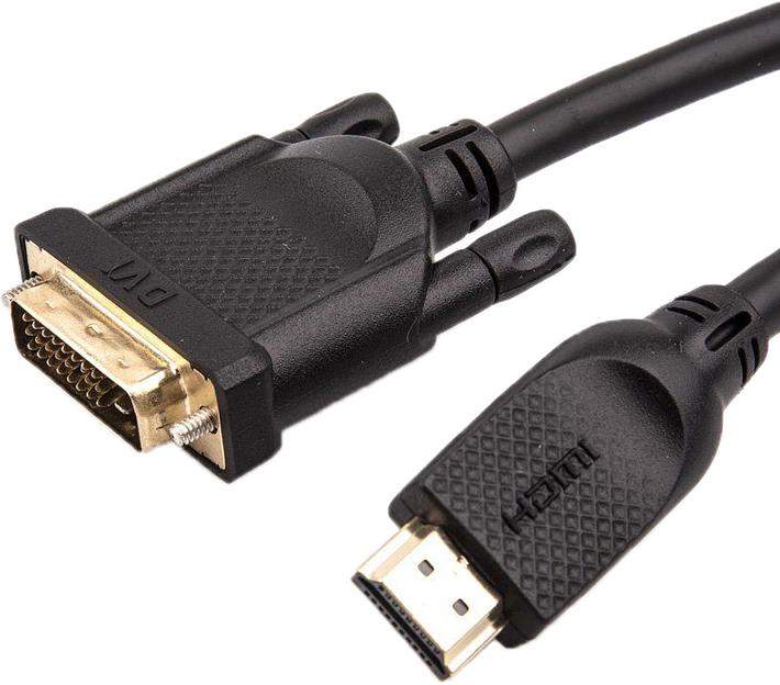 VCOM CG484GD-1.8M Кабель HDMI AM/DVI(24+1)M, 1.8м, CU, 1080P@60Hz, 2F, VCOM фото 1
