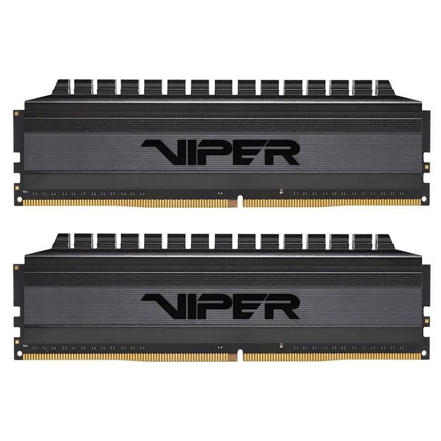 Модуль памяти VIPER 4 BLACKOUT 8GB DDR4-3200 PVB48G320C6K,CL16, 1.35V K2*4GB PATRIOT фото 1