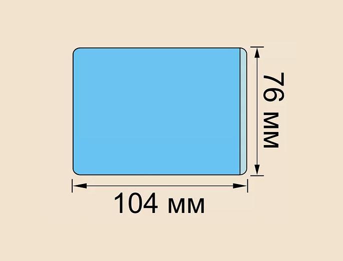Карман большой прозрачный 104×76 мм Арт. 01.03.03, опт фото 1