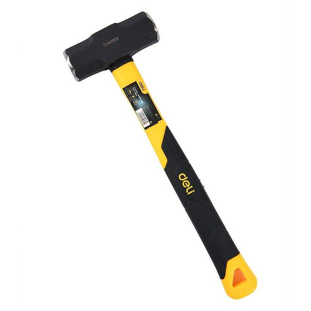 Ударно-рычажный инструмент Deli Кувалда Deli DL447003 1,36кг, рукоятка из высокопрочного стекловолокна фото 2