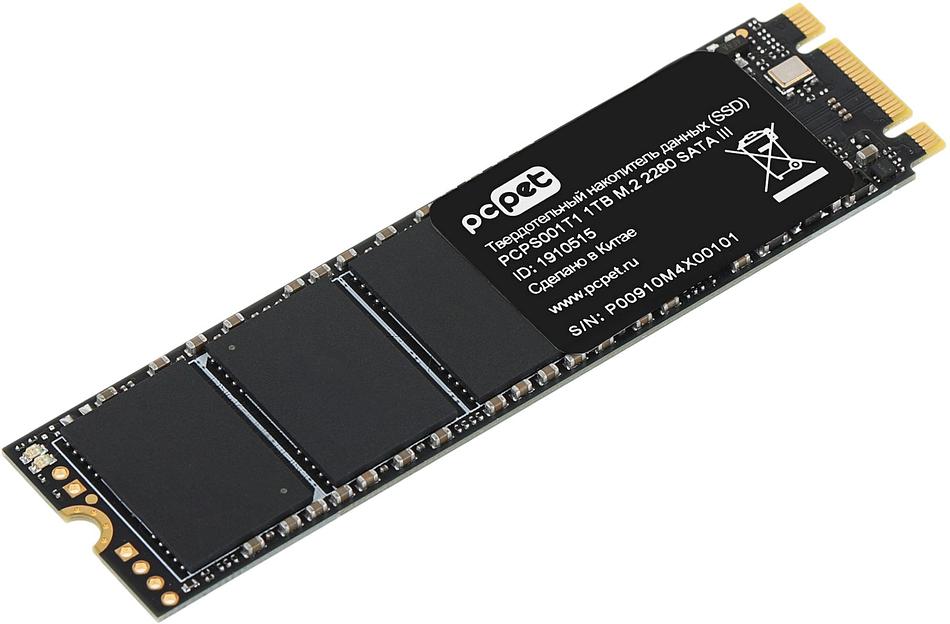 Накопитель SSD PC Pet SATA III 1Tb PCPS001T1 M.2 2280 OEM фото 2