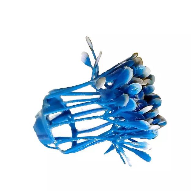 Добавка середина Синяя с белыми конч. (с крепл.) 6,5см 14с 1014шт/кг фото 3
