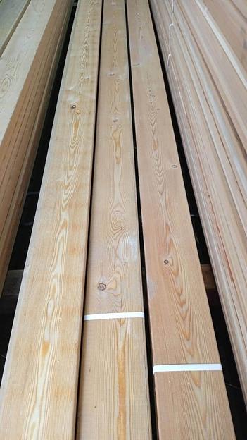 Брус клееный строганный с 4-х сторон 90×90 мм лиственница фото 1