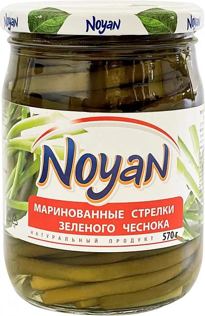 Стрелки зелёного чеснока маринованные Noyan 570 гр ОПТ фото 1