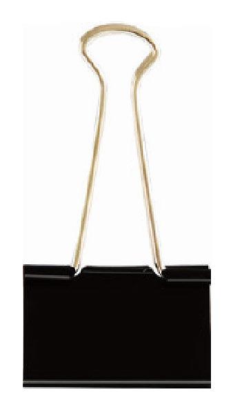 Зажимы Deli E38563 металл 32мм черный (упак.:12шт) картонная коробка фото 1