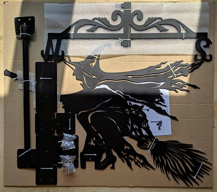 Флюгер «Ведьма и кошка» ОПТ фото 8