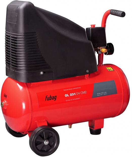 Компрессор поршневой Fubag OL 231/24 CM2 безмасляный 230л/мин 24л 1500Вт красный фото 2