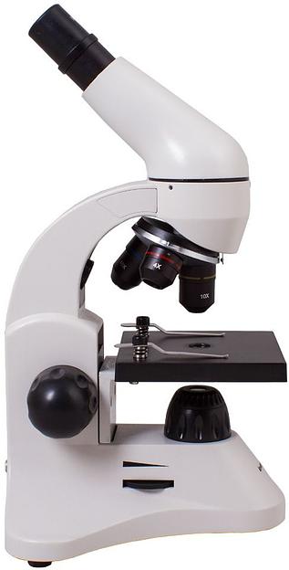 Микроскоп Levenhuk Rainbow 50L монокуляр 40-800x на 3 объектива лунный камень фото 5