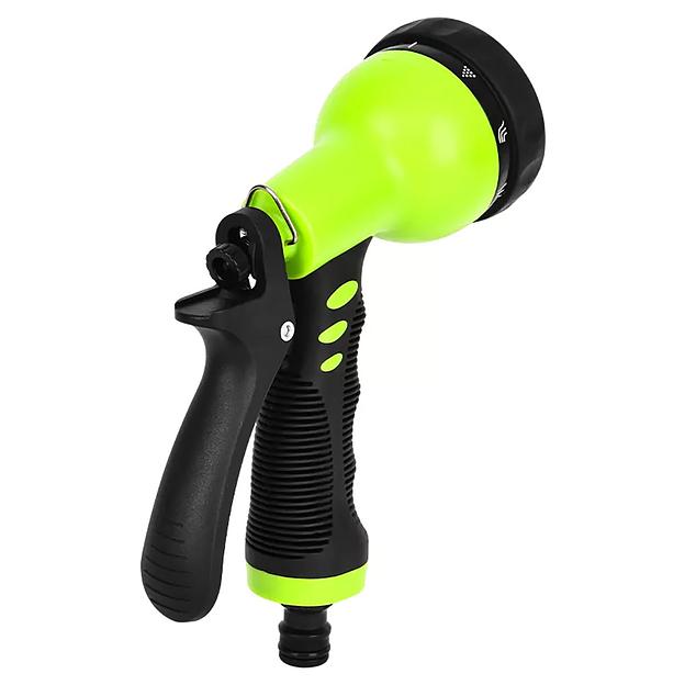 Пистолет-распылитель поливочный Deli DL8760 9 режимов распыления, диаметр шланга 3/4", прорезиненная рукоять, пластиковый корпус фото 1