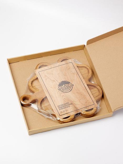 Менажница деревянная Woodlin «Клён» 28х28 см ОПТ фото 7