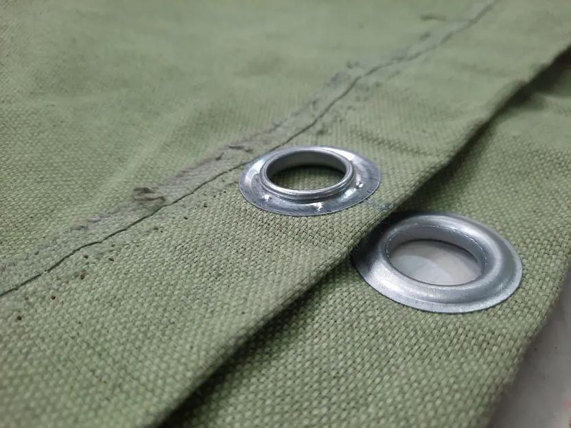 Полог брезентовый ВО (брезентовый водоотталкивающий) 5.5×8 м с люверсами по периметру через 1 м опт фото 3