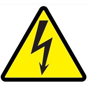 Iek YPC30-MOLNI-5-100 Самоклеящаяся этикетка: 130х130х130, символ "Молния" фото 1